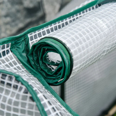 Rootz verhoogd bed - oprolbare foliehoes - natuurlijk houten frame - stoffen voering - afvoeropeningen - dennenhout - natuurlijk hout - 121 x 55 x 117 cm