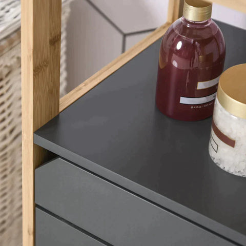 Rootz Bathroom Cabinet - Multi-function Cabinet - Cabinet - Adjustable Cabinet - Grey