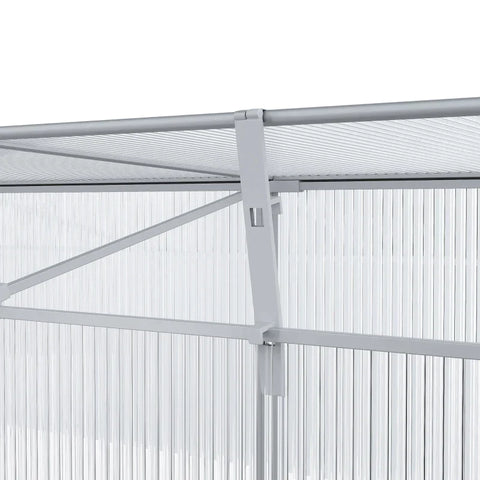 Rootz Greenhouse - Cold Frame - Aluminum Greenhouse - Plant House - Transparent Greenhouse - 180L x 51W x 51H cm