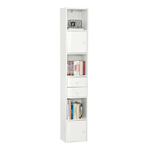 Rootz Bookcase - Book Shelf - Storage Shelf - Storage Display Shelving Unit - Standing Shelf - Tall Cabinet