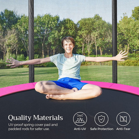 Rootz Trampoline - Outdoor Trampoline - Kids Trampoline - Mini Trampoline - Trampoline Park - Jumping Trampoline - Black/Green