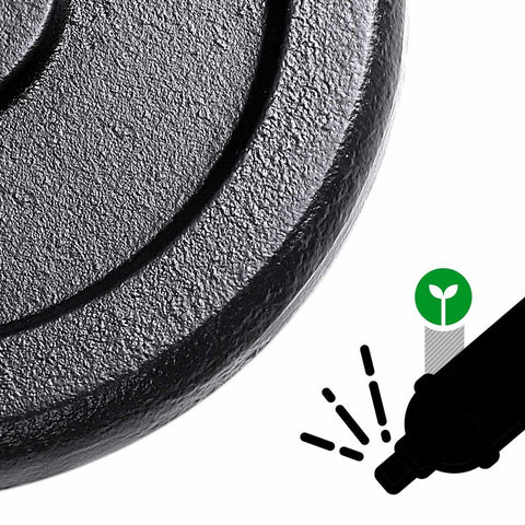 Rootz Dumbbell - Dumbbell Set - Cast Iron Dumbbell - Weight Dumbbells - Adjustable Dumbbells - Hex Dumbbells - Workout Dumbbells - Fitness Dumbbells - Black