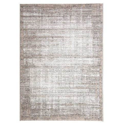 Rootz Rug - Low Pile Rug - With A Mottled Pattern - Rug Pad - Woven Carpet - Carpet - Mat - Polypropylene - Beige - 230 x 160 x 1 cm