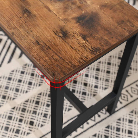 Rootz Industrial Set of 2 Table Benches - Dining Bench - 108 x 32.5 x 50 cm - Benches