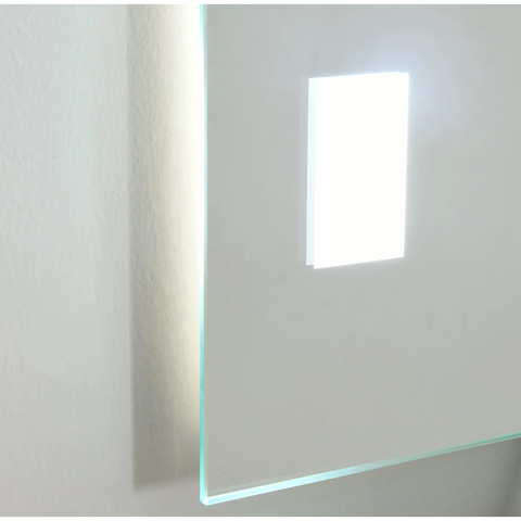 Rootz Bathroom Mirror - Light Mirror; - Wall mirror - LED mirror - Anti-Condensation - 70 x 50 x 4 - Energy-efficient - Touch-sensitive - SILVER