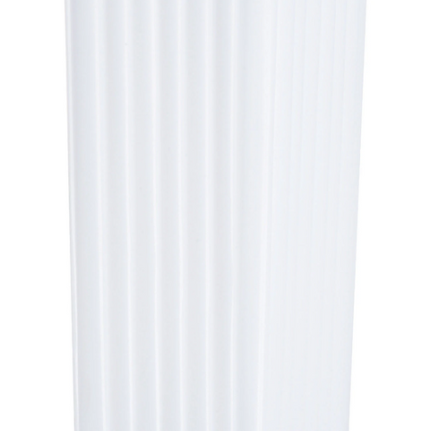 Rootz Floor Lamp - Standing Lamp - Living Room Lamp - Stainless Steel - E27 - White - 40W - Anti-slip - 14 x 14 x 113 cm