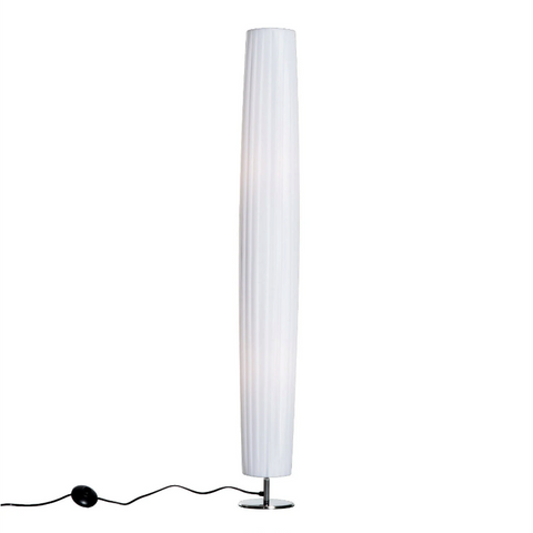 Rootz Vloerlamp - Staande Lamp - Woonkamerlamp - RVS - E27 - Wit - 40W - Antislip - 15 x 15 x 120 cm