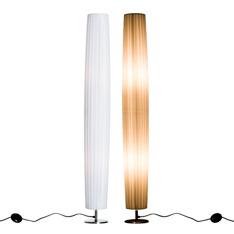 Rootz Vloerlamp - Staande Lamp - Woonkamerlamp - RVS - E27 - Wit - 40W - Antislip - 15 x 15 x 120 cm