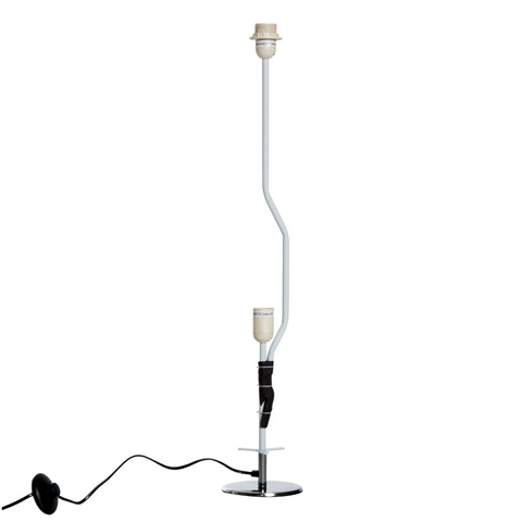 Rootz Vloerlamp - Staande Lamp - Woonkamerlamp - RVS - E27 - Wit - 40W - Antislip - 15 x 15 x 120 cm