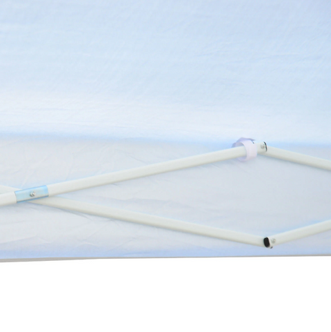 Rootz Party Tent - Pavilion - Folding Pavilion - Shade - Side Walls - Steel - White - Tent - 3 x 3 m