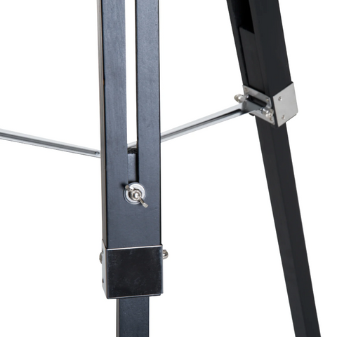 Rootz Vloerlamp - Licht - Staande Lamp - Driepoot - Driepoot - Hoogte Verstelbaar - Zwart - E27 - Industrieel - 108-152 cm