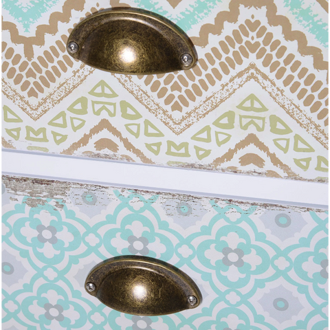 Rootz Ladekast - Bijzetkast - Dressoir - Opbergkast - 5 Laden - Rechthoekig - Staande Kast - Hout - MDF - 46 x 34 x 97,5 cm