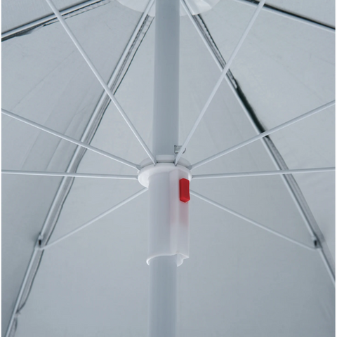 Rootz Parasol - Beach Parasol - Sidewall - Green - 2-Piece - Polyester - Water-repellent - Removable Sidewall - Diameter 220 cm