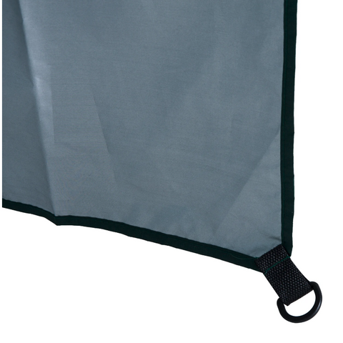 Rootz Parasol - Beach Parasol - Sidewall - Green - 2-Piece - Polyester - Water-repellent - Removable Sidewall - Diameter 220 cm