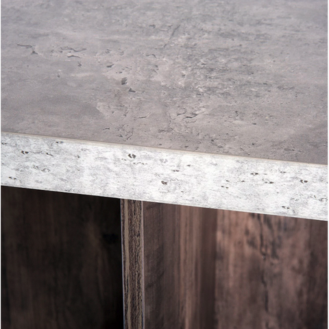 Rootz Garden Set - Dining Table - Stools - 4 Stools - Square Table - Bruimnm - Gray - Upholstered - Storage Space - 80 x 80 c,