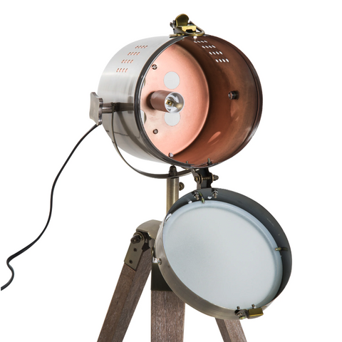 Rootz Table Lamp - Desk Lamp - Tripod - Retro Design - Studio Lamp - E14 - 25W - No Bulb - Bronze