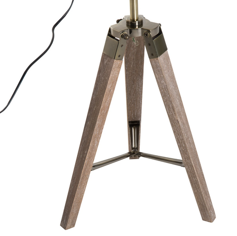 Rootz Table Lamp - Desk Lamp - Tripod - Retro Design - Studio Lamp - E14 - 25W - No Bulb - Bronze