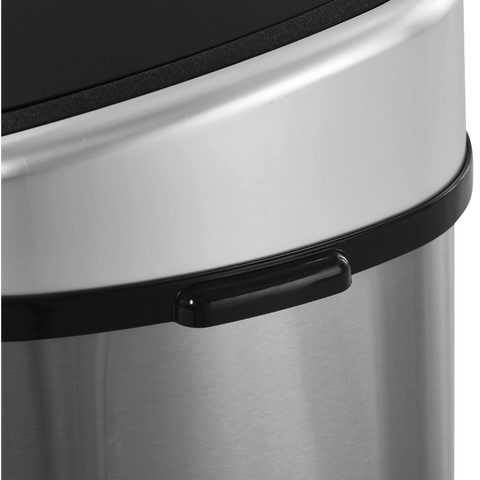 Rootz Trash Can - 48/58 Liter - Dustbin - Automatic Dustbin - Infrared Sensor - Silver - 40.9 x 28.9 x 68 cm