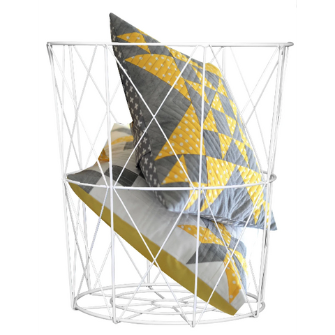 Rootz Couchtische – 2er-Set – Beistelltische – MDF – Metall – Stauraum – Weiß – Braun – Natur – 40 x 40 x 45 cm 