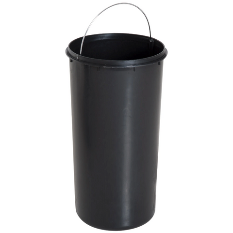 Rootz Pedal Bin - 30 Liter - Trash Can - Garbage Can - Inner Bucket - Hinged Lid - Stainless Steel - Silver - 29.2 x 29.2 x 62.9 cm