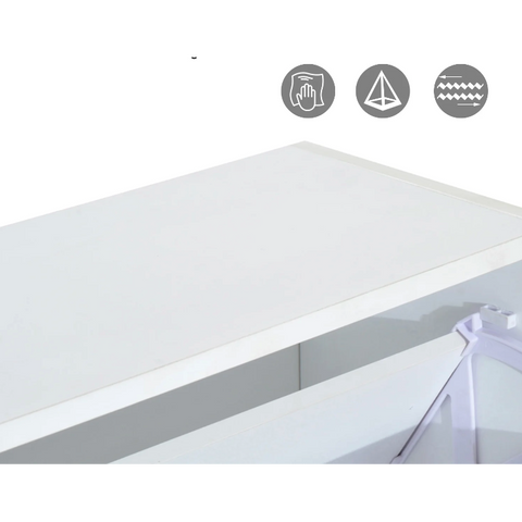 Rootz schoenenkast - schoenenopberger - schoenenopberger - 2 kleppen - 10-12 paar schoenen - klemplaten - wit - bewerkt hout - 60 x 24 x 80 cm 