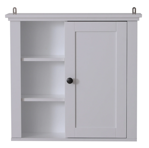 Rootz Bathroom Cabinet - Wall Cabinet - Storage Cabinet - Adjustable Shelf - 3 Levels - White - 53 x 14.5 x 50.5 cm