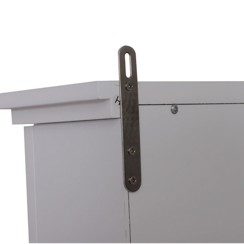 Rootz Bathroom Cabinet - Wall Cabinet - Storage Cabinet - Adjustable Shelf - 3 Levels - White - 53 x 14.5 x 50.5 cm