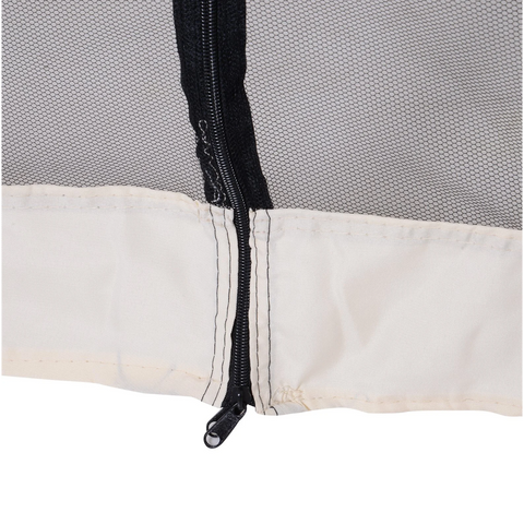 Rootz Partyzelt - Gartenpavillon - Seitenwände - Wetterfest - Moskitonetz - Zelt - Beige - 3 x 3 m