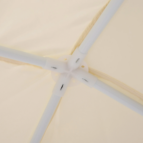 Rootz Partyzelt - Gartenpavillon - Seitenwände - Wetterfest - Moskitonetz - Zelt - Beige - 3 x 3 m