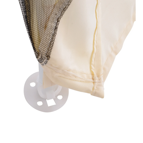 Rootz Partyzelt - Gartenpavillon - Seitenwände - Wetterfest - Moskitonetz - Zelt - Beige - 3 x 3 m