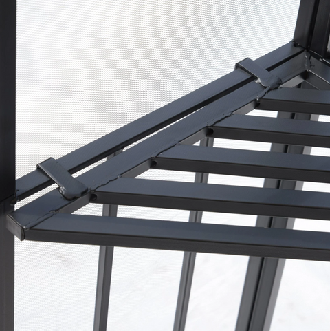 Rootz Party tent - Pavilion - Weatherproof - Side walls - Beige - Black - Metal - Polyester - L300 x W300 x H278 cm