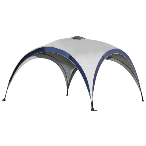 Rootz Party tent - Garden pavilion - Pavilion - Sun protection - Weatherproof - Polyester - Cream - White - Blue 4 x 4 x 2.5 m