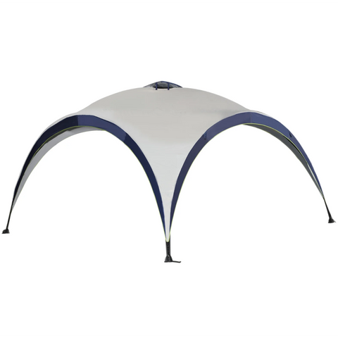 Rootz Party tent - Garden pavilion - Pavilion - Sun protection - Weatherproof - Polyester - Cream - White - Blue 4 x 4 x 2.5 m