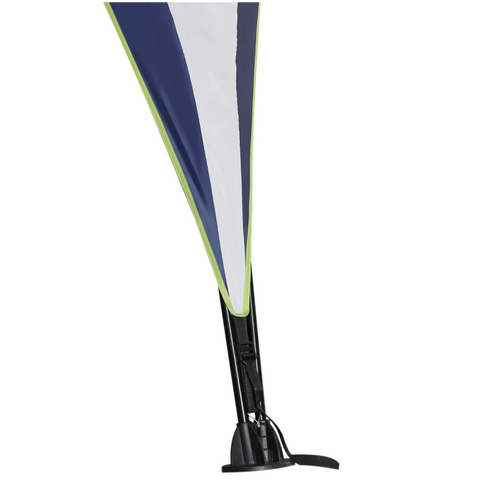 Rootz Party tent - Garden pavilion - Pavilion - Sun protection - Weatherproof - Polyester - Cream - White - Blue 4 x 4 x 2.5 m