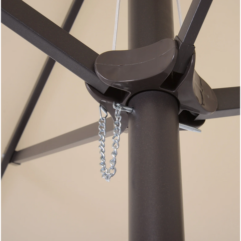 Rootz Parasol - Market Parasol - Large Parasol - Double Parasol - Water-repellent - Polyester - Green/Cream/Grey/Coffee/Black/Red - L460 x W270 x H240 cm