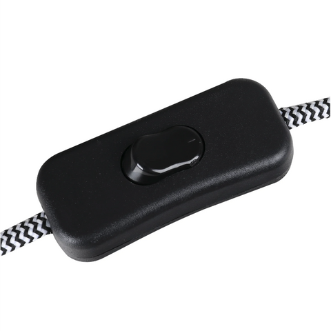 Rootz Table lamp - Standing Lamp - Mood lighting - E27 - 40W - Metal - Black - Fabric - 30 x 30 x 60 cm