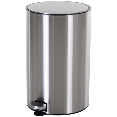 Rootz Prullenbak - Pedaalemmer - 12 L - Binnenemmer - Soft Close - RVS - 30,8 x 48,7 cm - Zilver