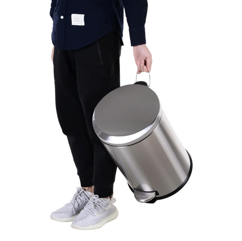 Rootz Prullenbak - Pedaalemmer - 20/30 L - Binnenemmer - Soft Close - RVS - Zilver