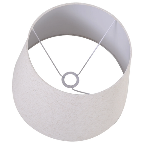 Rootz Floor Lamp - Standing Lamp - 3 Levels - Storage Space - E27 - Foot Switch - Linen - 40 x 40 x 160 cm