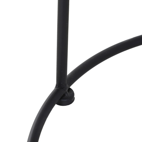 Rootz Side Tables - Coffee Tables - Round Tables - Set Of 2 - Garden Tables - Metal - Black