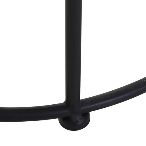 Rootz Side Tables - Coffee Tables - Round Tables - Set Of 2 - Garden Tables - Metal - Black