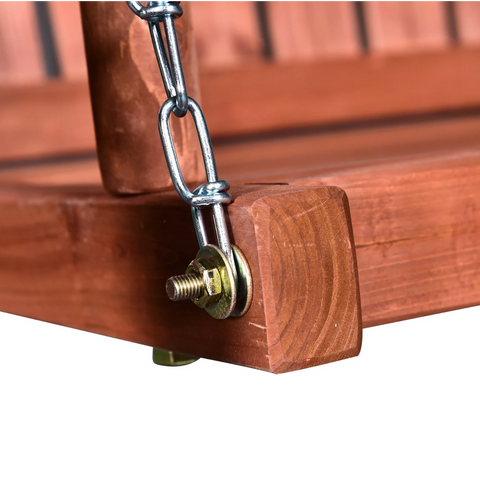 Rootz Gartenschaukel – Schaukelbank – für 2 Personen – Schaukel – Dach – Massivholz – Braun – Grün – 160 x 120 x 165 cm