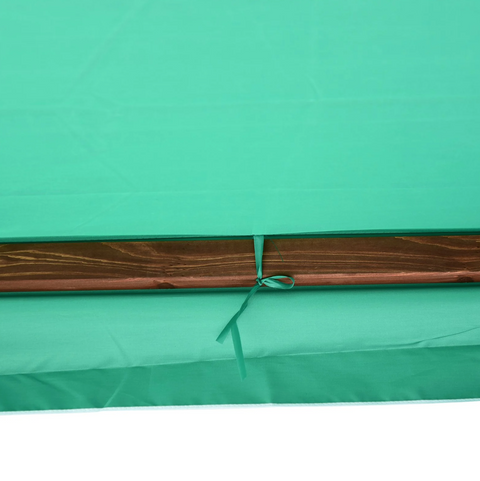 Rootz Gartenschaukel – Schaukelbank – für 2 Personen – Schaukel – Dach – Massivholz – Braun – Grün – 160 x 120 x 165 cm