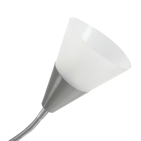 Rootz Floor Lamp - Standing Lamp - Adjustable - Two Lamps - Design - Silver - 28 x 28 x 179.5 cm