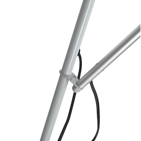 Rootz Floor Lamp - Standing Lamp - Adjustable - Two Lamps - Design - Silver - 28 x 28 x 179.5 cm