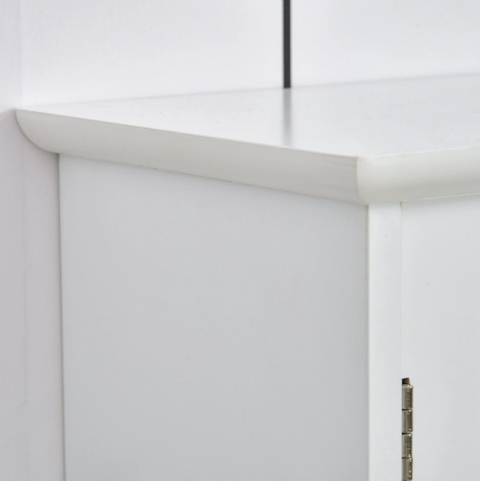 Rootz Muscilteo Mirror cabinet - Bathroom cabinet - Upper cabinet - Open compartments - Storage space - White - MDF - 60 x 18 x 63 cm