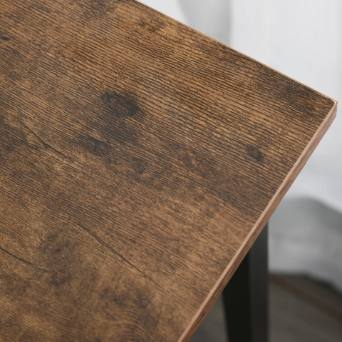 Rootz Corner Desk - Computer Table - L-Shaped - Desktop Stand - Industrial - Processed Wood - Brown - Black - 150 x 150 x 75 cm