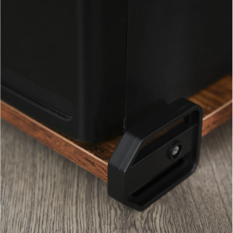 Rootz Corner Desk - Computer Table - L-Shaped - Desktop Stand - Industrial - Processed Wood - Brown - Black - 150 x 150 x 75 cm