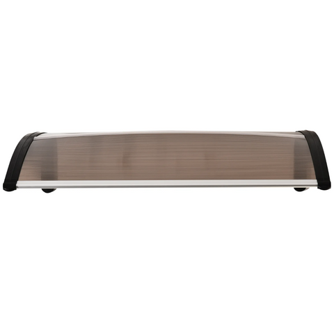 Rootz Awning - Front door awning - Sun protection - Canopy - Polycarbonate - Brown - 100/120 x 80 cm
