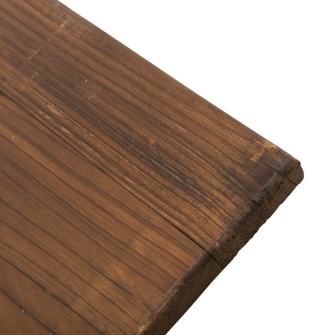 Rootz Gartentisch – Balkontisch – Holztisch – wetterfest – Radform – Massivholz – Natur – 115 x 60 x 65 cm 